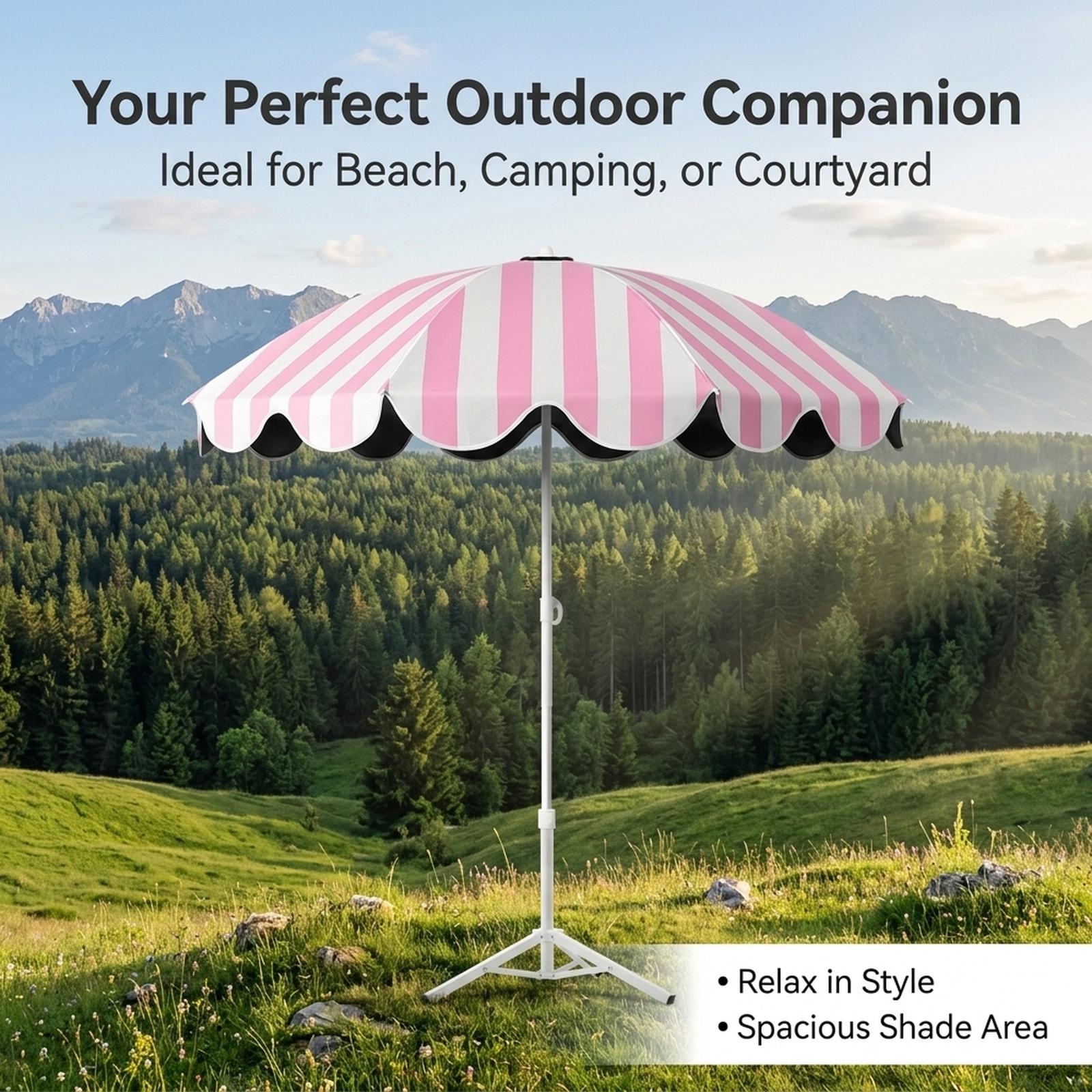 Outdoor Furniture With Umbrella - Зонт для патио, сверхпрочный, прочный, полосатый,