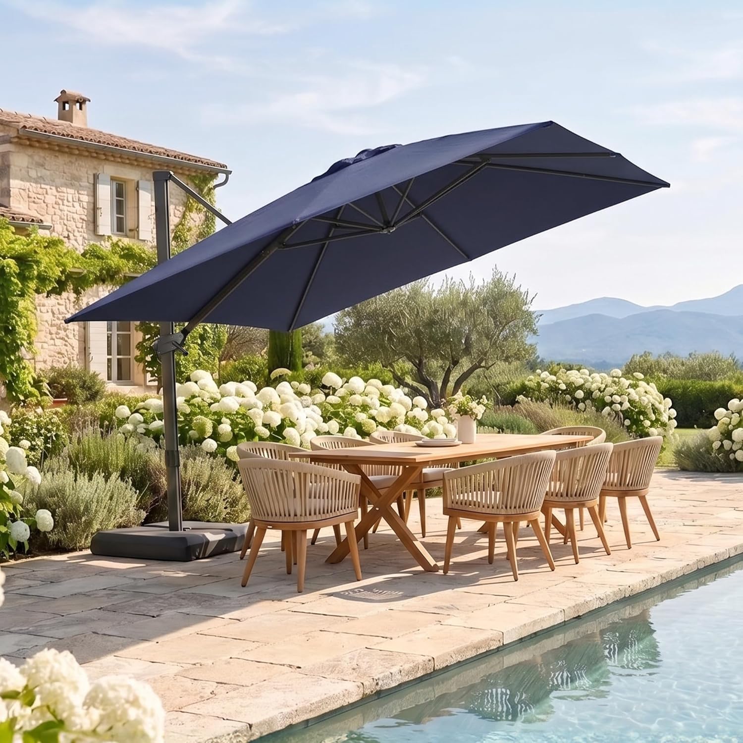 Зонт консольный для патио 3х3  – обзор и цена Outdoor Furniture With Umbrella