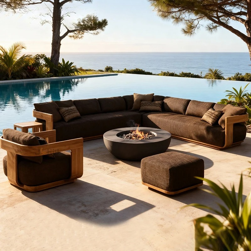 Диван с водонепроницаемыми УФ- – обзор и цена Outdoor Furniture Teak