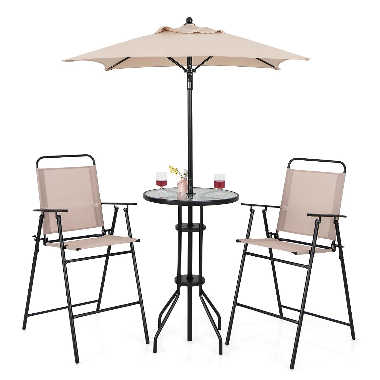 Комплект для бара на открытом  – обзор и цена Outdoor Furniture With Umbrella